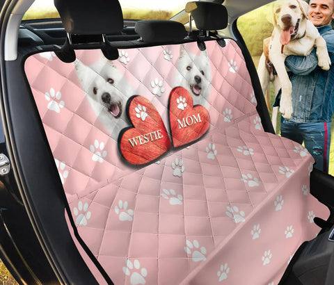 Westie Mom Print Pet Seat covers