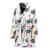 Chartreux Cat Patterns Print Women's Bath Robe