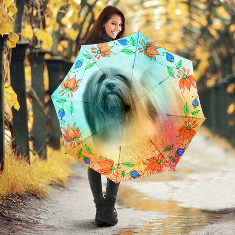 Cute Lhasa Apso Dog Print Umbrellas