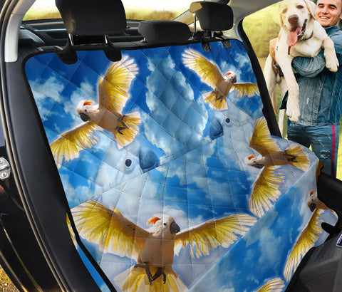 Salmon Crested Cockatoo Print Pet Seat Covers