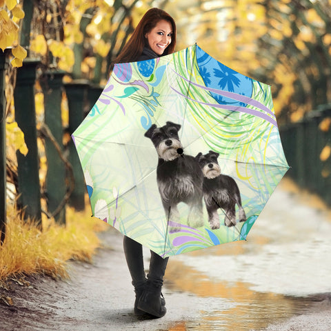 Miniature Schnauzer Dog Print Umbrellas