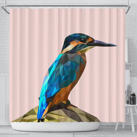 HummingBird Vector Art Print Shower Curtains