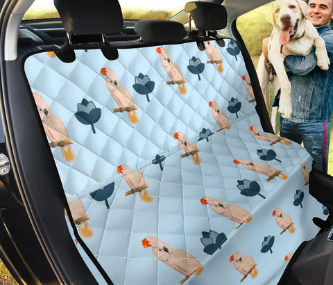 Salmon-crested cockatoo Parrot Print Pet Seat Covers