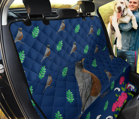 American robin Bird Print Pet Seat Covers