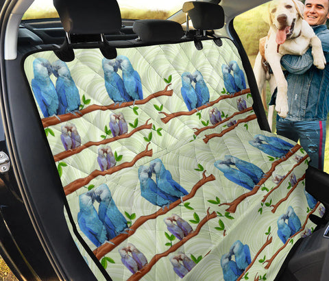 Spix's Macaw Parrot Patterns Print Pet Seat Covers