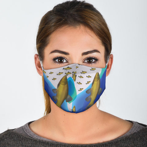 Tench Fish Print Face Mask