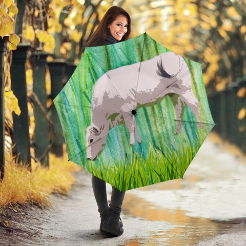 Chianina cattle (Cow) Print Umbrellas