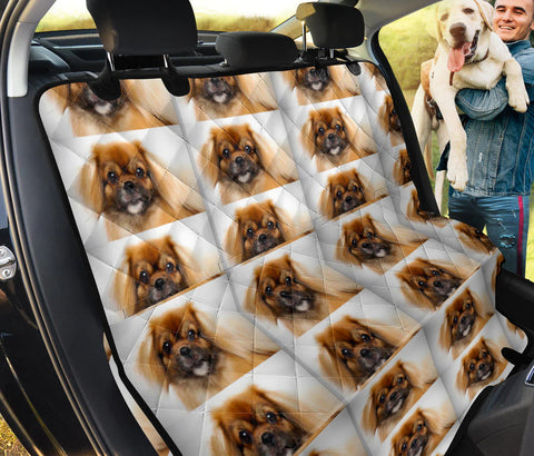 Tibetan Spaniel Face Patterns Print Pet Seat Covers