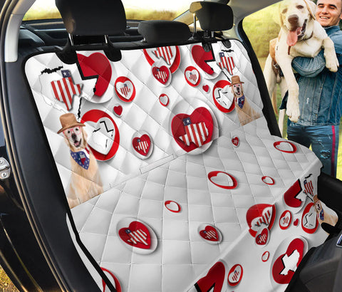 Golden Retriever Texas Print Pet Seat Covers