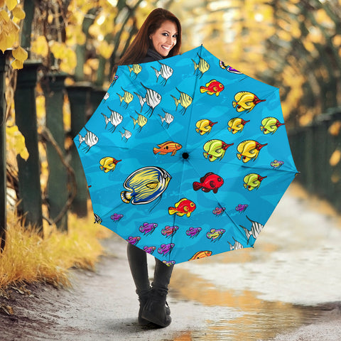 Cute Fish Print Umbrellas