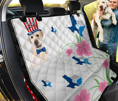 Labrador Texas Print Pet Seat Covers