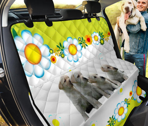 Labrador Retriever Floral Print Pet Seat Covers