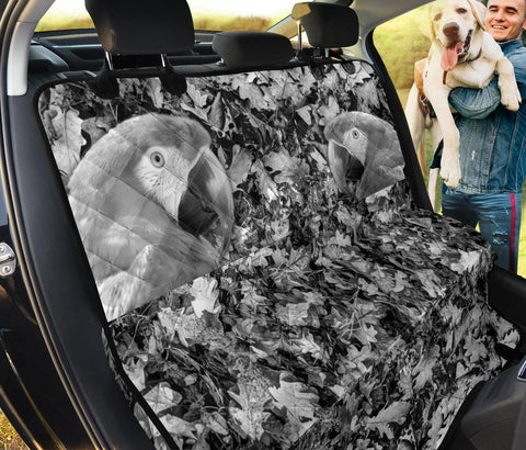 Lovely Red And Green Macaw Print Pet Seat Covers