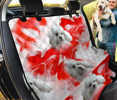 Lovely Poodle Print Pet Seat Covers