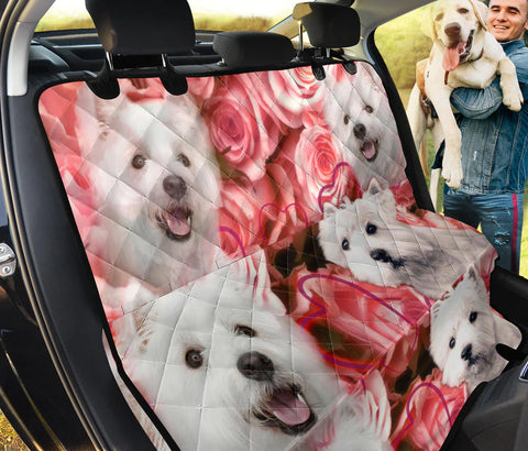 Lovely Westie Print Pet Seat Covers