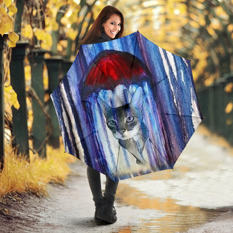 Abyssinian Cat Art Print Umbrellas