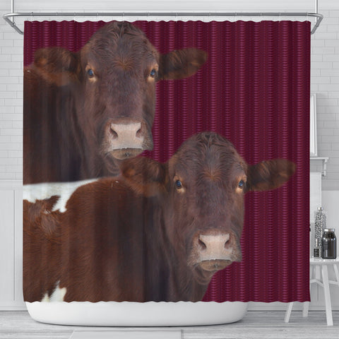 Pinzgauer cattle (Cow) Print Shower Curtain