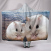 Chinese Hamster Print Hooded Blanket