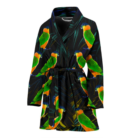 Caique Parrot Print Women's Bath Robe