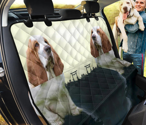 Basset Hound Dog Print Pet Seat Covers