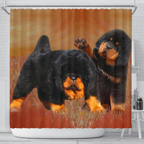 Tibetan Mastiff Print Shower Curtain