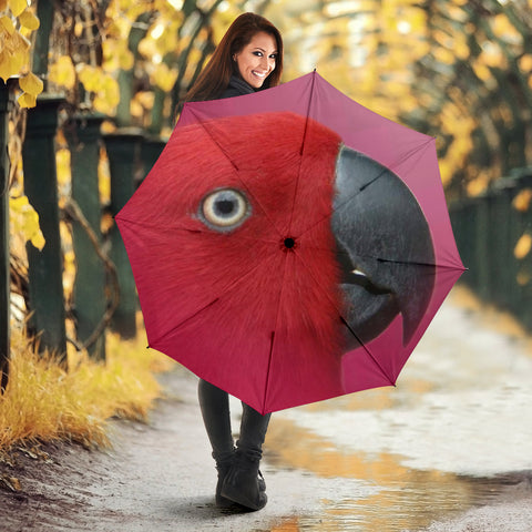 Mini Macaw Parrot Print Umbrellas