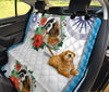 Saint Bernard Floral Print Pet Seat Covers