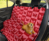 Red Butterfly Patterns Print Pet Seat Covers