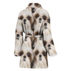 Shih Tzu Dog Patterns Print Women's Bath Robe