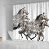 American Quarter Horse Art Print Shower Curtains