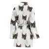 Cute Cat Patterns Print Women's Bath Robe
