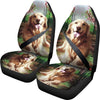 Golden Retriever Art Print Car Seat Covers