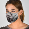 Yorkshire Terrier B&W Print Face Mask