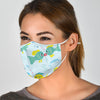 Multiple Colors Fish Print Face Mask