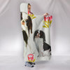 Japanese Chin Print Hooded Blanket