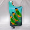 Caique Parrot Print Hooded Blanket