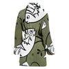 White Fish Print Women's Bath Robe