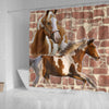 American Paint Horse Print Shower Curtains