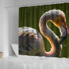 Beautiful Swan Bird Print Shower Curtains