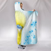 Budgerigar Parrot Print Hooded Blanket