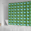 Golden Retriever Dog Pattern Print Shower Curtain