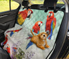 Scarlet Macaw Print Pet Seat Covers