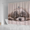 Cute Shih Tzu Dog Print Shower Curtains