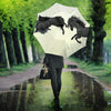 Amazing Black Horse Art Print Umbrellas