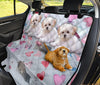 Maltese On Heart Print Pet Seat Covers- Limited Edition