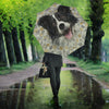 Border Collie Print Umbrellas