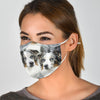 Australian Shepherd Dog Print Face Mask