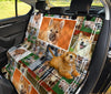 Siba Inu Dog Collage Print Pet Seat Covers