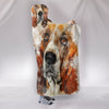 Basset Hound Dog Art Print Hooded Blanket