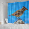 Lark Bird Print Shower Curtains